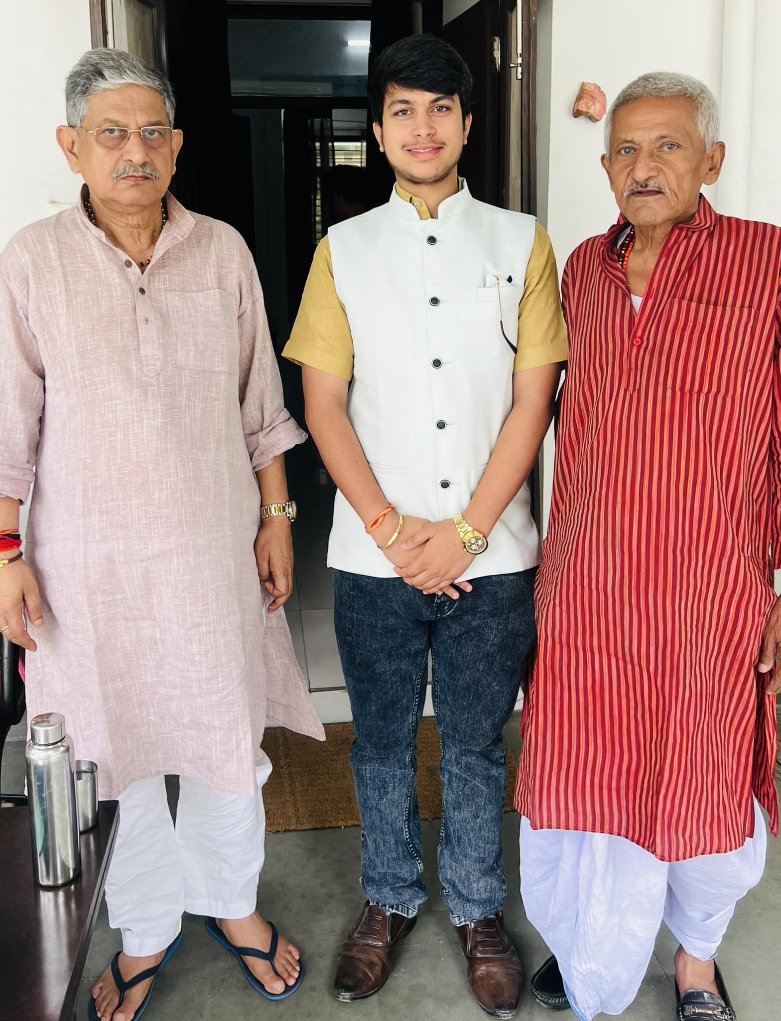 Nitish Kumar Dwivedi with Dadan Yadav (AIPP)